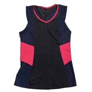 Lululemon Athletica Trail Bound Tank Top Navy Pink Small